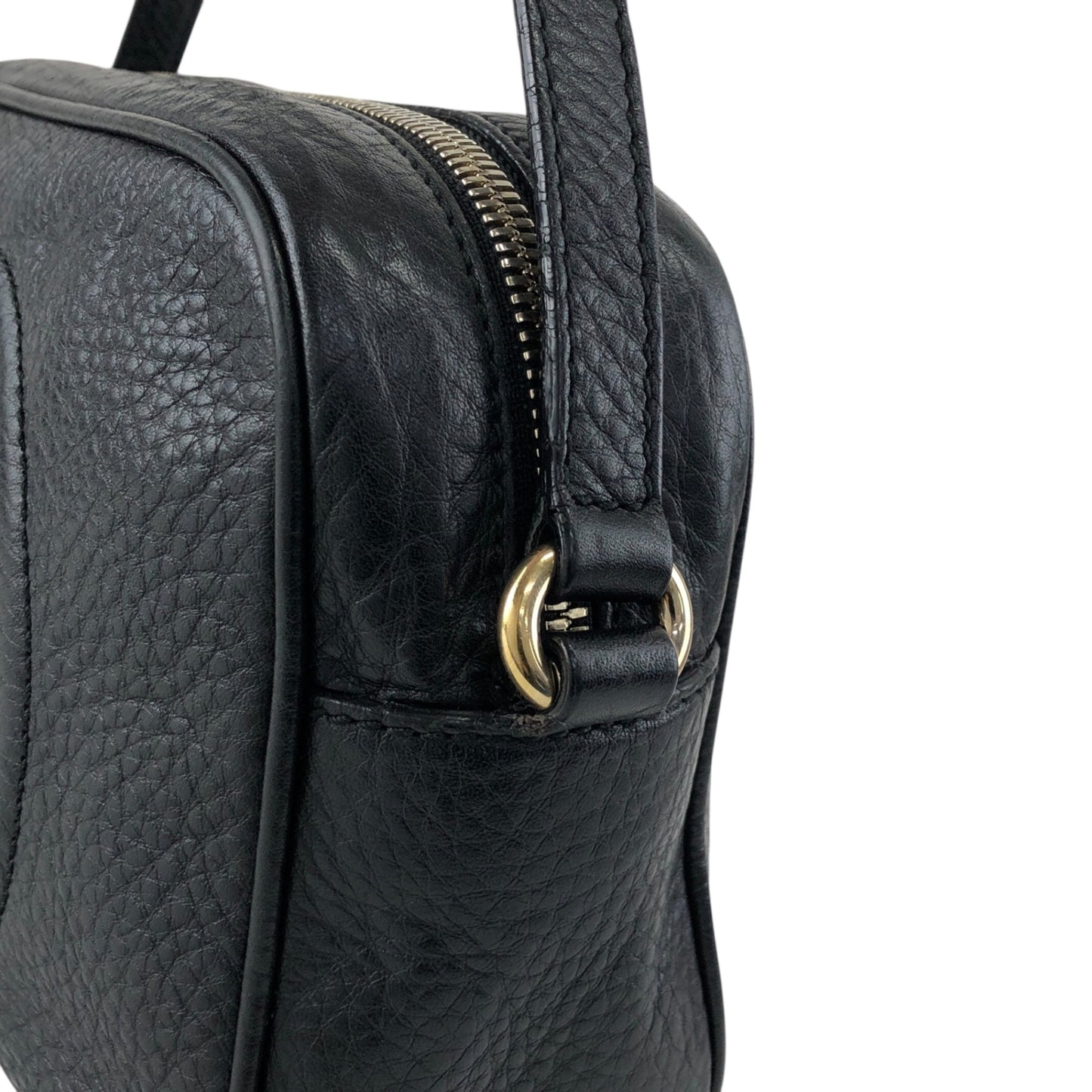 GUCCI Interlocking Tassel Crossbody Shoulder bag Black Vintage svpa7z