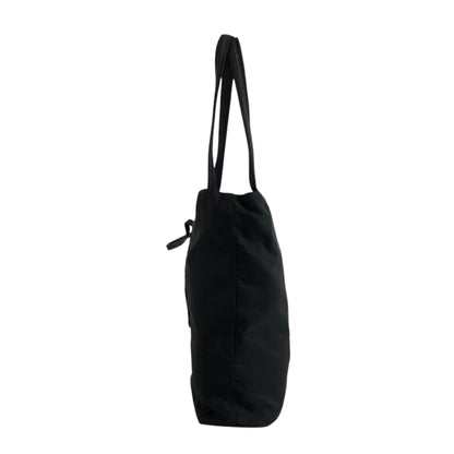 PRADA Tessuto Triangle Logo Totebag Black Vintage 885ief