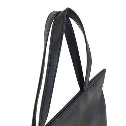 CELINE Logo Embossed Totebag Black Vintage khd67u