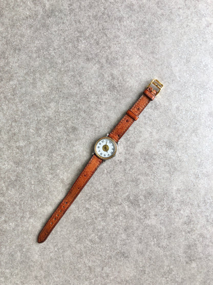 HERMES Serie Watch Brown Vintage pjrfdw
