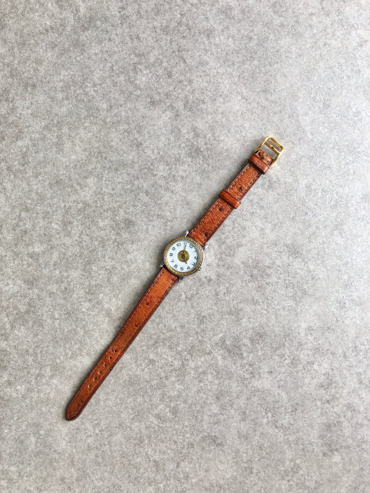 HERMES Serie Watch Brown Vintage pjrfdw