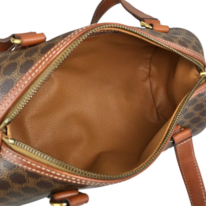 CELINE Macadam Blason Shoulder bag Brown Vintage us8d3n