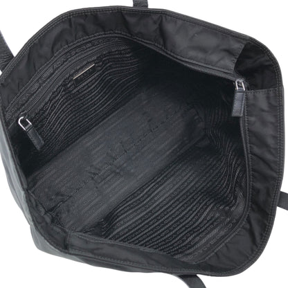 PRADA Triangle Logo Front Pocket Totebag Black Vintage p2sa5n