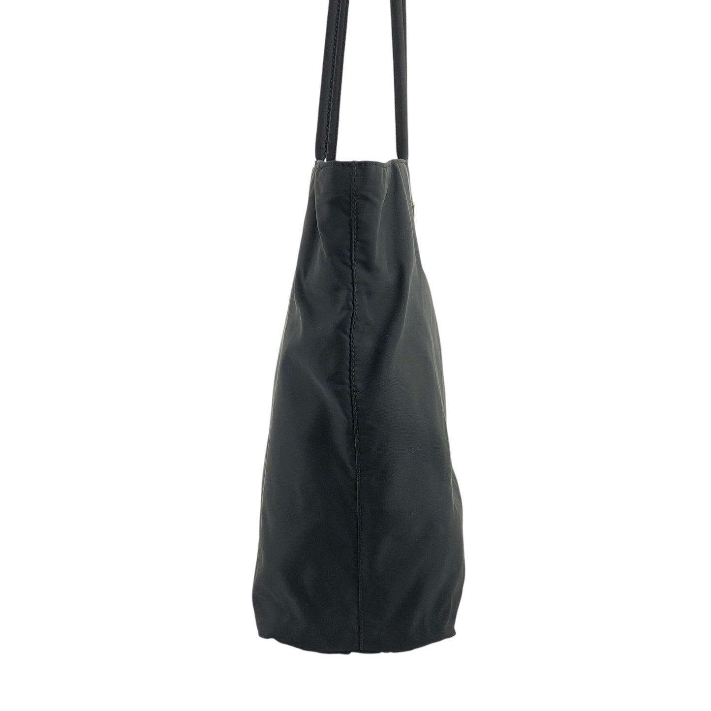 PRADA Triangle Logo Totebag Black Vintage hidgup