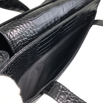 Yves Saint Laurent YSL Logo Handbag Black Vintage 3e2ciz