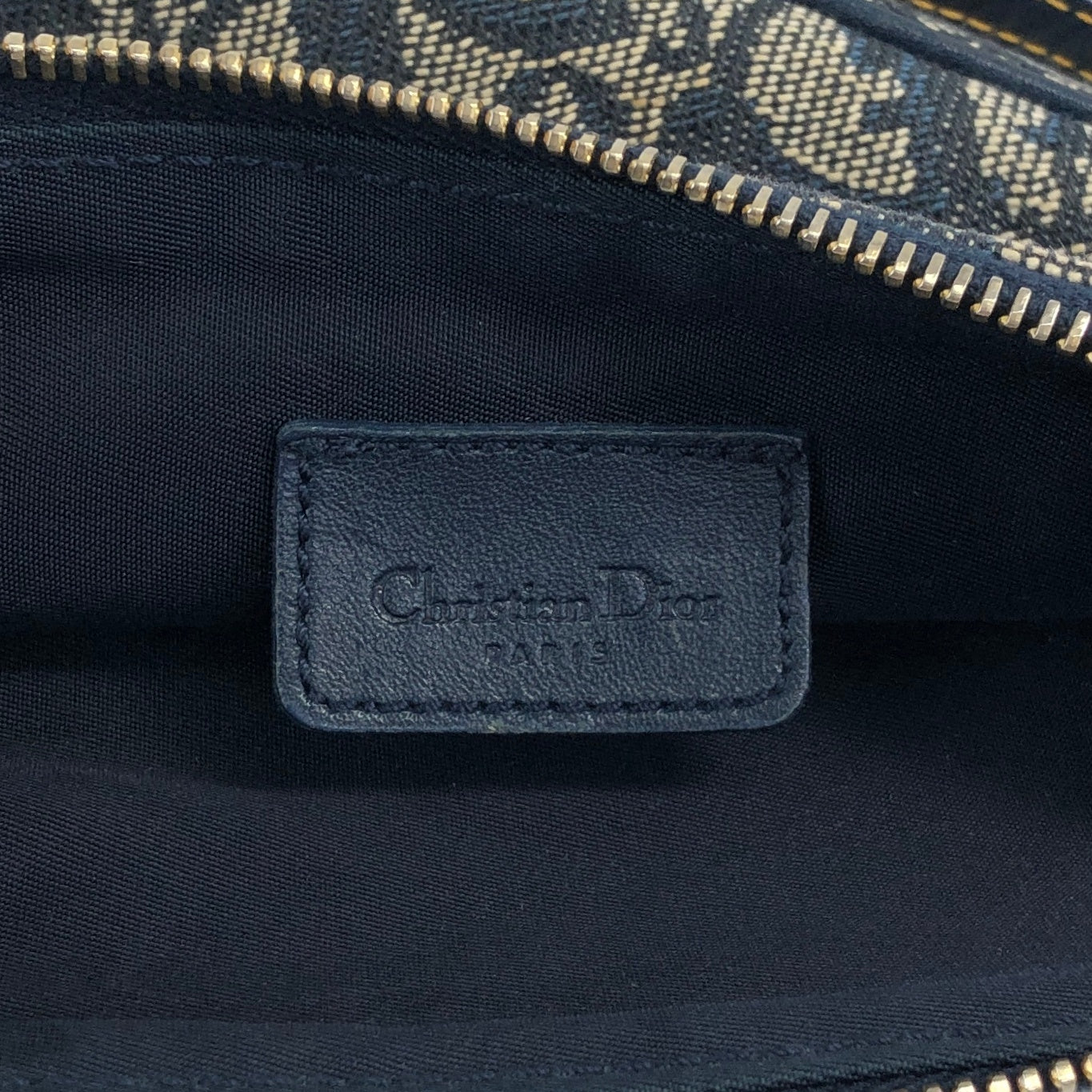 Christian Dior Trotter Shoulder bag Navy Vintage e4vgt6