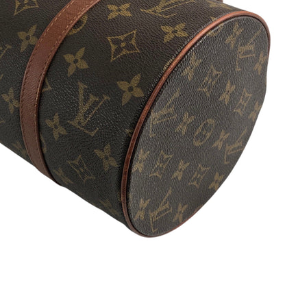 LOUIS VUITTON Monogram Handbag Pouch Brown Vintage 537a4y