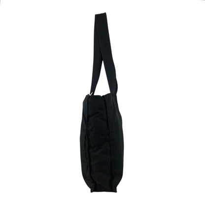 PRADA Tessuto Triangle Logo Totebag Black Vintage fhex45