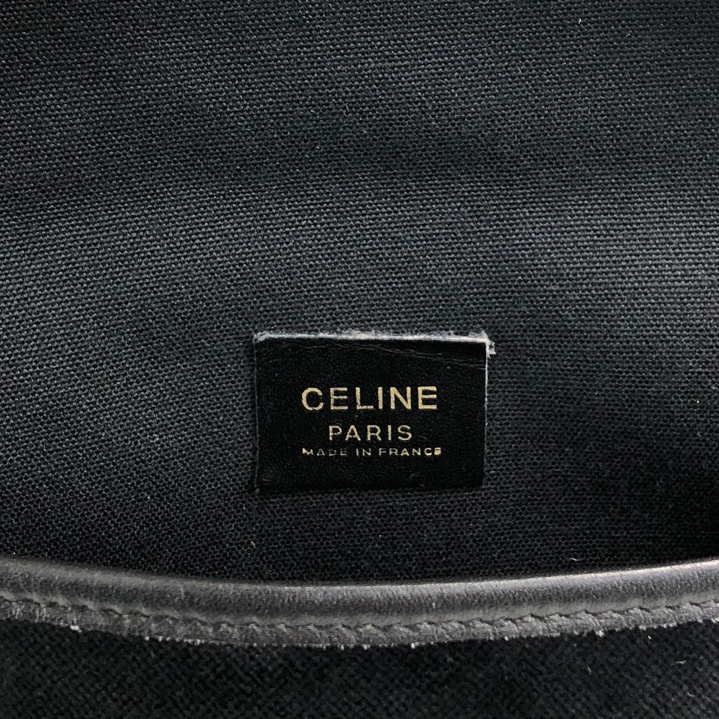 CELINE Blason Small Shoulder bag Black Vintage p8xbtw