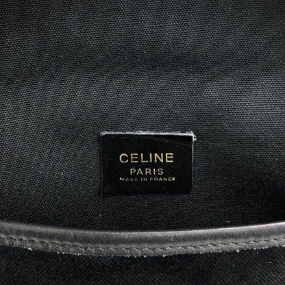 CELINE Blason Small Shoulder bag Black Vintage p8xbtw