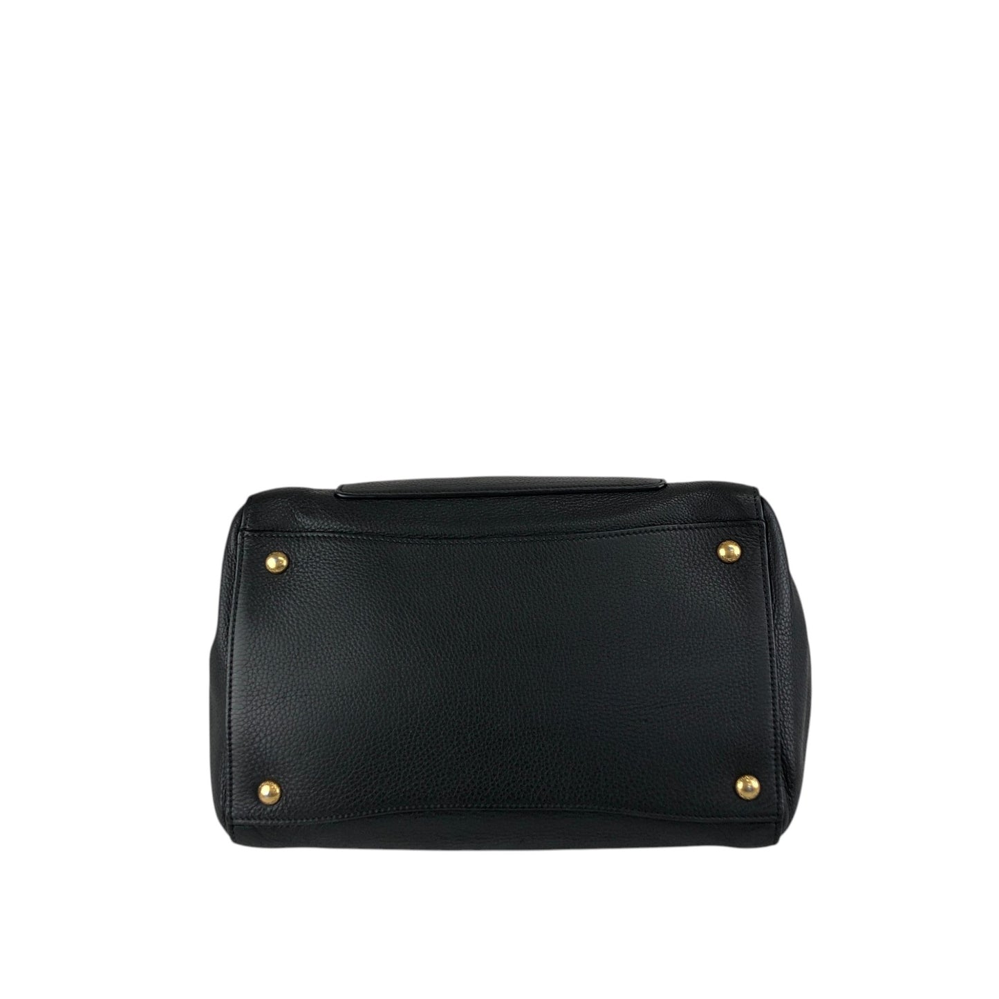PRADA Triangle Logo Two-way Handbag Shoulder bag Black Vintage ux6vuz