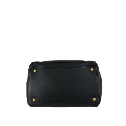 PRADA Triangle Logo Two-way Handbag Shoulder bag Black Vintage ux6vuz
