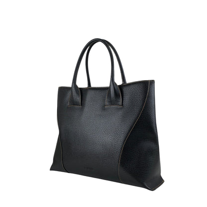 LOEWE Logo Embossed Two-way Handbag Totebag Black Vintage pfe4su