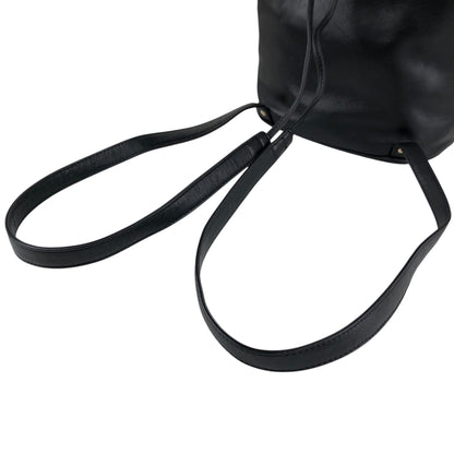 Christian Dior Logo Charm Backpack Black Vintage i7gek7