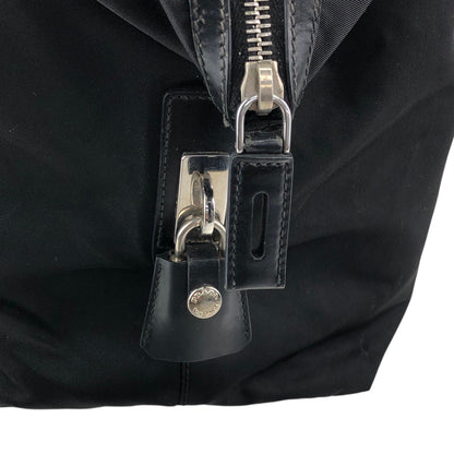 PRADA Tessuto Triangle Logo Padlock Totebag Black Vintage cfbs7r