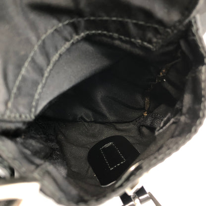 PRADA Triangle Logo Backpack Black Vintage wedjpt