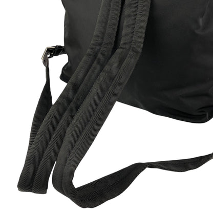 PRADA Tessuto Triangle Logo Double Pocket Backpack Khaki Vintage kyhxt3