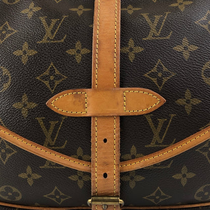LOUIS VUITTON Monogram Shoulder bag Brown Vintage dzuvmj