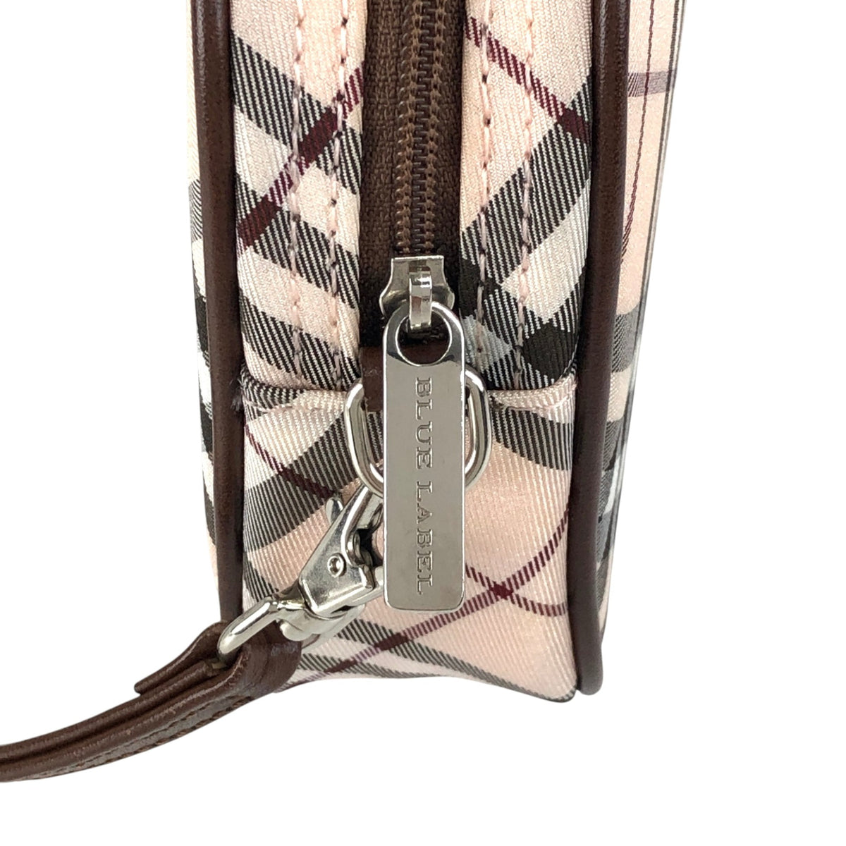BURBERRY Check Small Handbag Beige Vintage t7rvr4