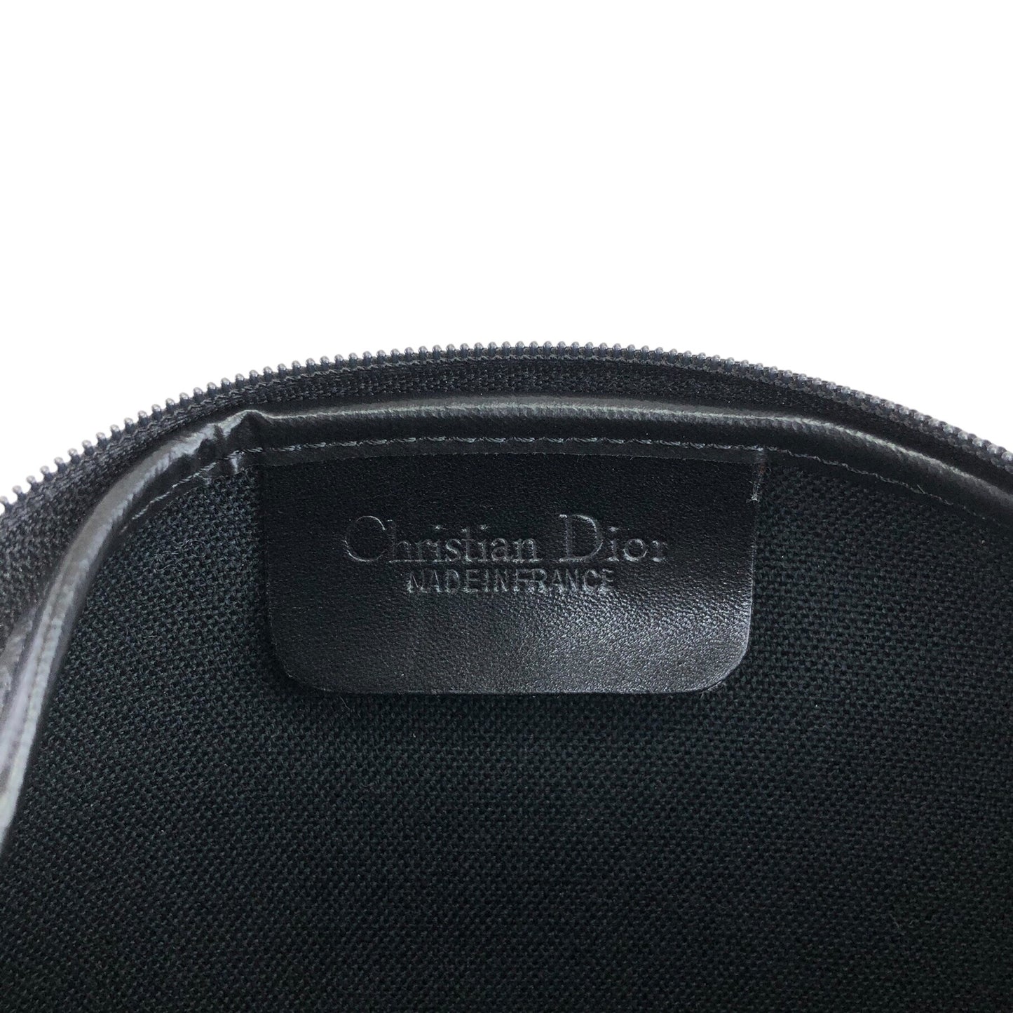 Christian Dior Honeycomb Pattern Chain Shoulder bag Black Vintage b8y78k