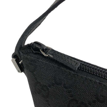 GUCCI GG Canvas Canvas Handbag Vanity bag Black Vintage 73mxrh