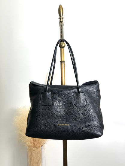 BURBERRY Logo Totebag Black Vintage u4ezwe