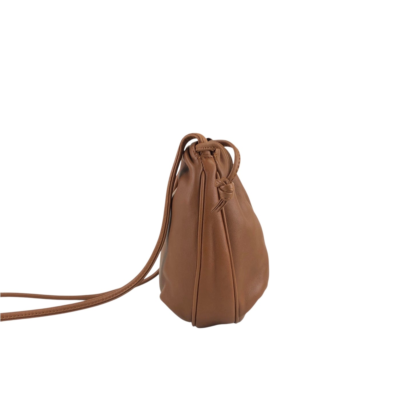 LOEWE Anagram Drawstring Shoulder bag Brown Vintage fzwga5