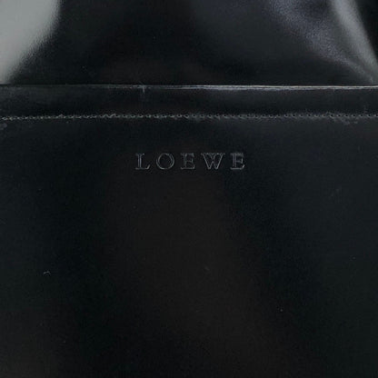 LOEWE Logo Embossed Shoulder bag Black Vintage pyktz8