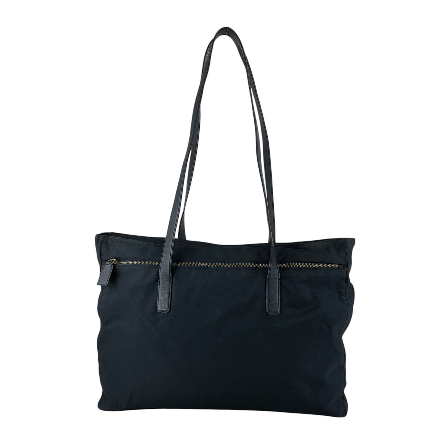 PRADA Tessuto Triangle Logo Totebag Black Vintage nvkgms