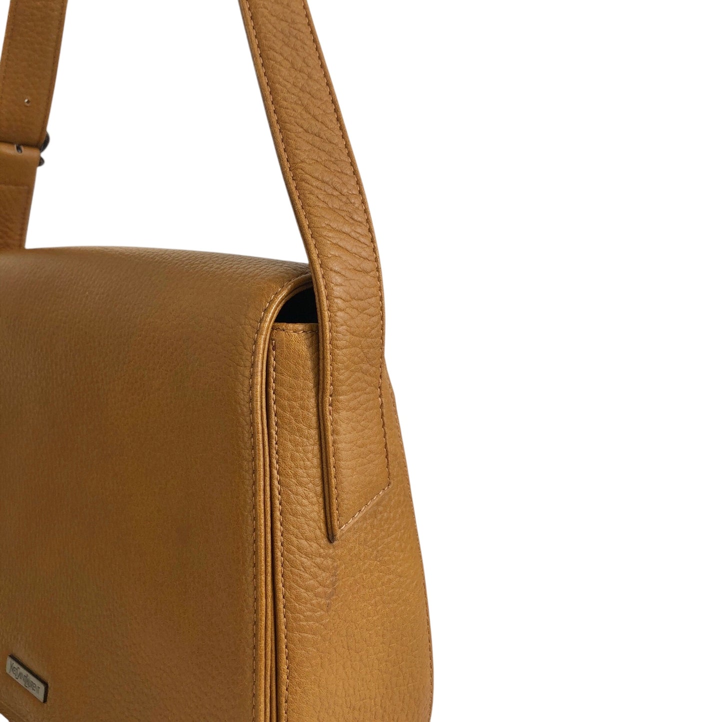 Yves Saint Laurent Logo Shoulder bag Brown Vintage 24deyg