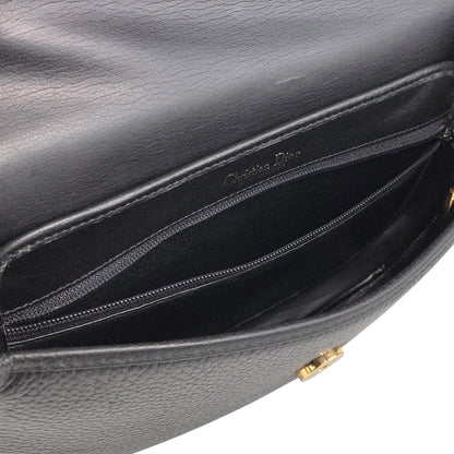 Christian Dior CD Logo Shoulder bag Black Vintage mhs6vd