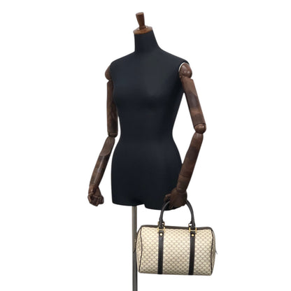 CELINE Macadam Handbag Boston bag White Vintage yci5hj