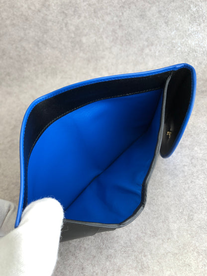 Cartier Folded Wallet Blue Vintage 7iyaaa