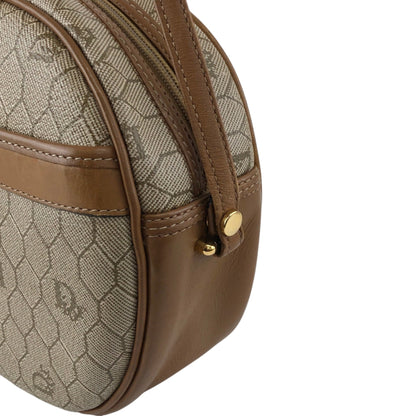 Christian Dior Honeycomb Pattern Logo Shoulder bag Beige Vintage a6fh6v