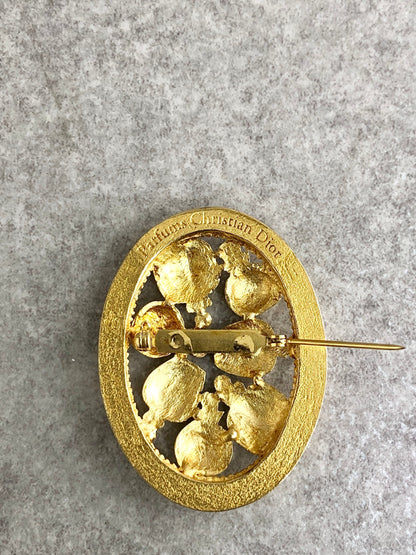 Christian Dior Brooch Gold Vintage e57buy