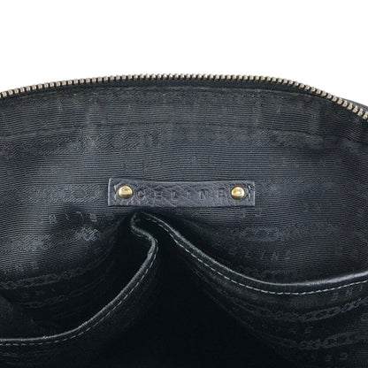 CELINE Logo Small Boston bag Handbag Black Vintage gh4sw6