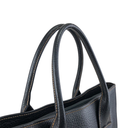LOEWE Logo Embossed Totebag Black Vintage 5gfxms