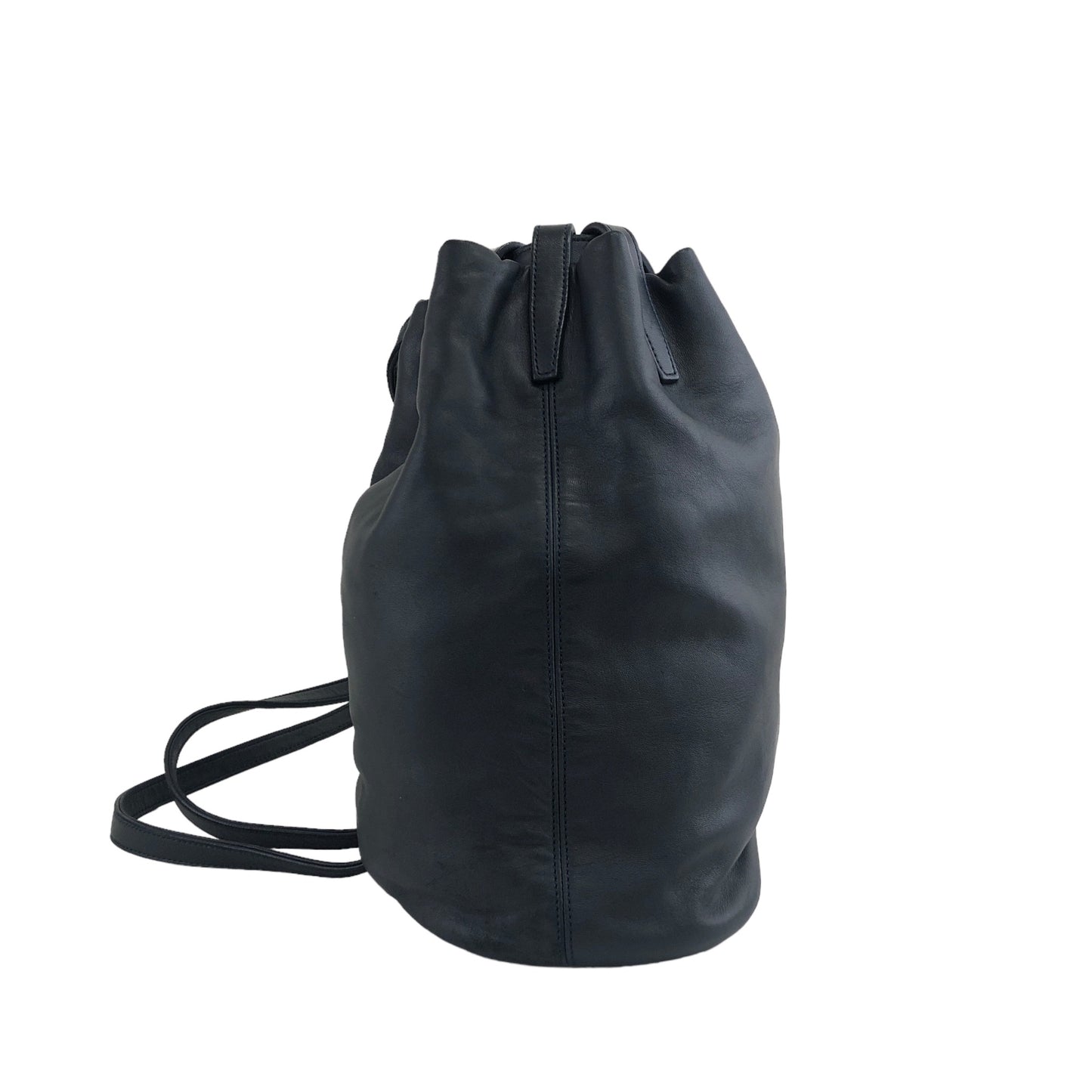 LOEWE Anagram Drawstring Shoulder bag Navy Vintage zh3gzu