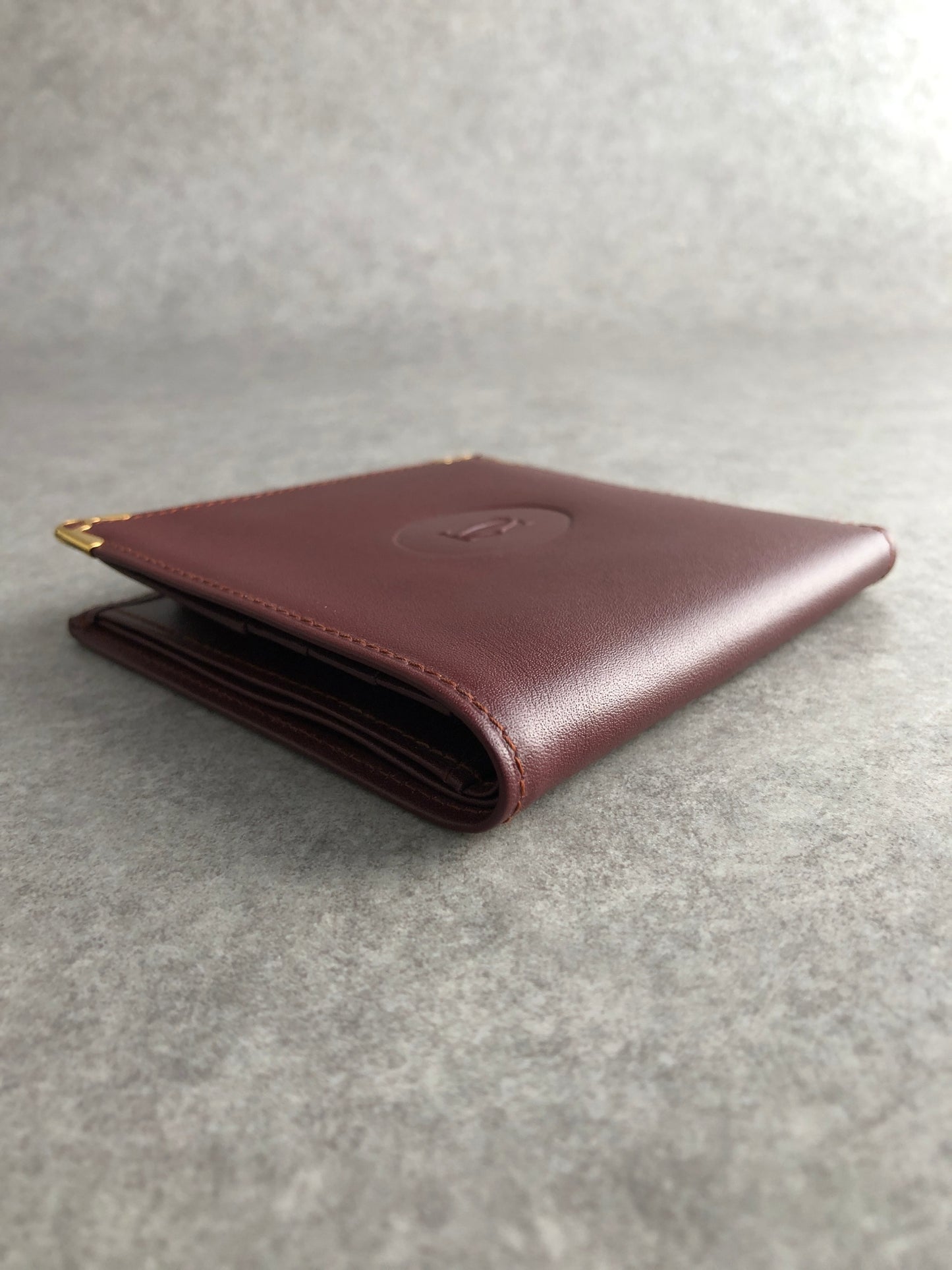 Cartier Folded Wallet Bordeaux Vintage ustkxg