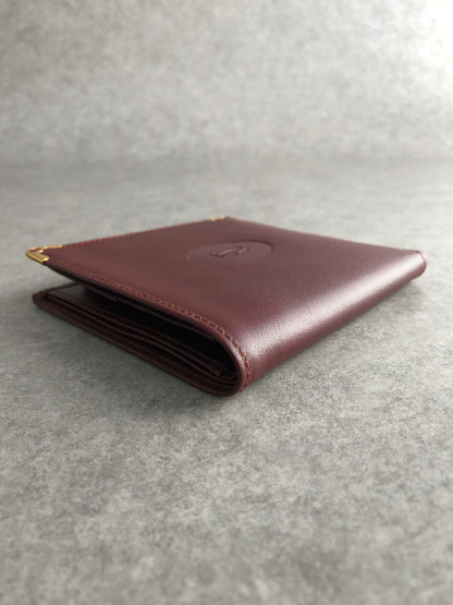 Cartier Folded Wallet Bordeaux Vintage ustkxg