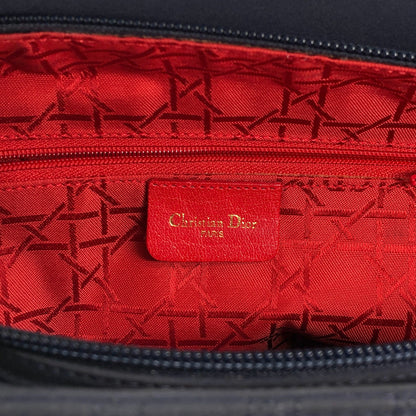 Christian Dior Cannage Logo Charm Shoulder bag Hobobag Black Vintage gd5hwv