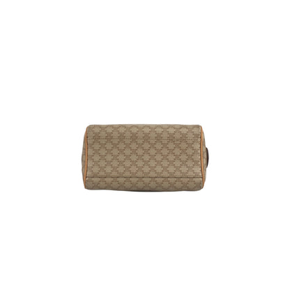 CELINE Macadam Two-way Small Handbag Shoulder bag Beige Vintage v4cuzg