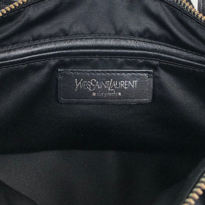 Yves Saint Laurent YSL Logo Handbag Black Vintage p825h3