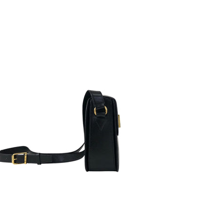 CELINE Turn Lock Shoulder bag Black Vintage jth6xy