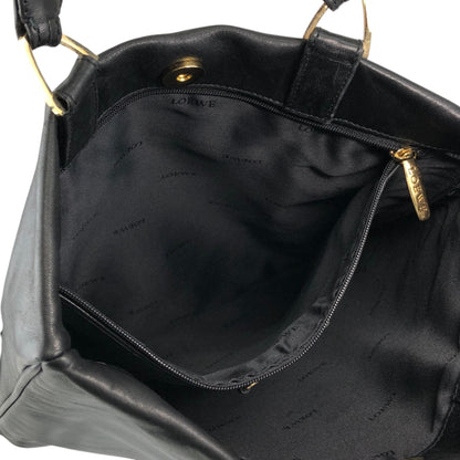 LOEWE Anagram Handbag Totebag Black Vintage wh5jjz