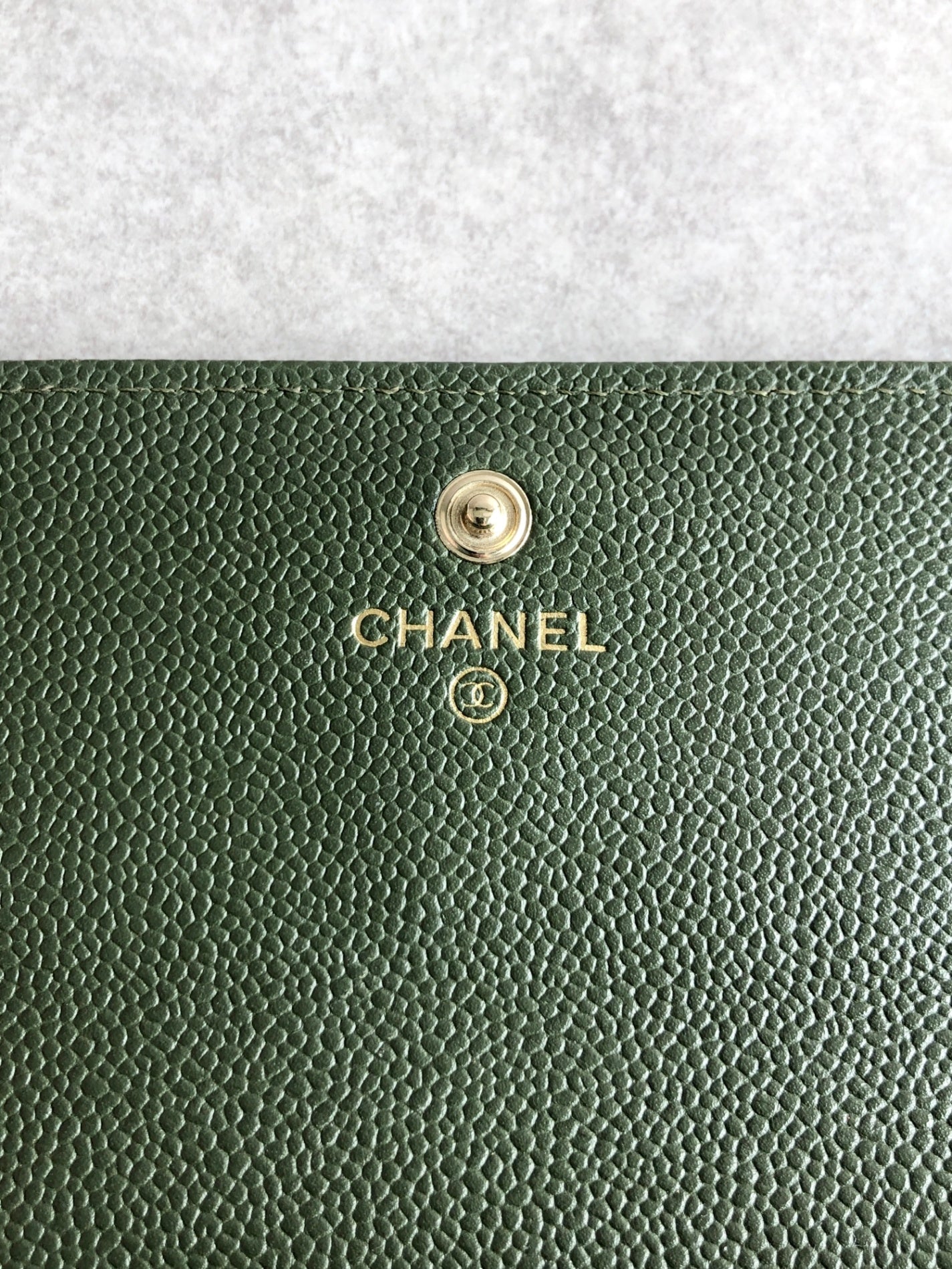 CHANEL Matelasse 長版錢包 卡其色 復古 mtrgcg