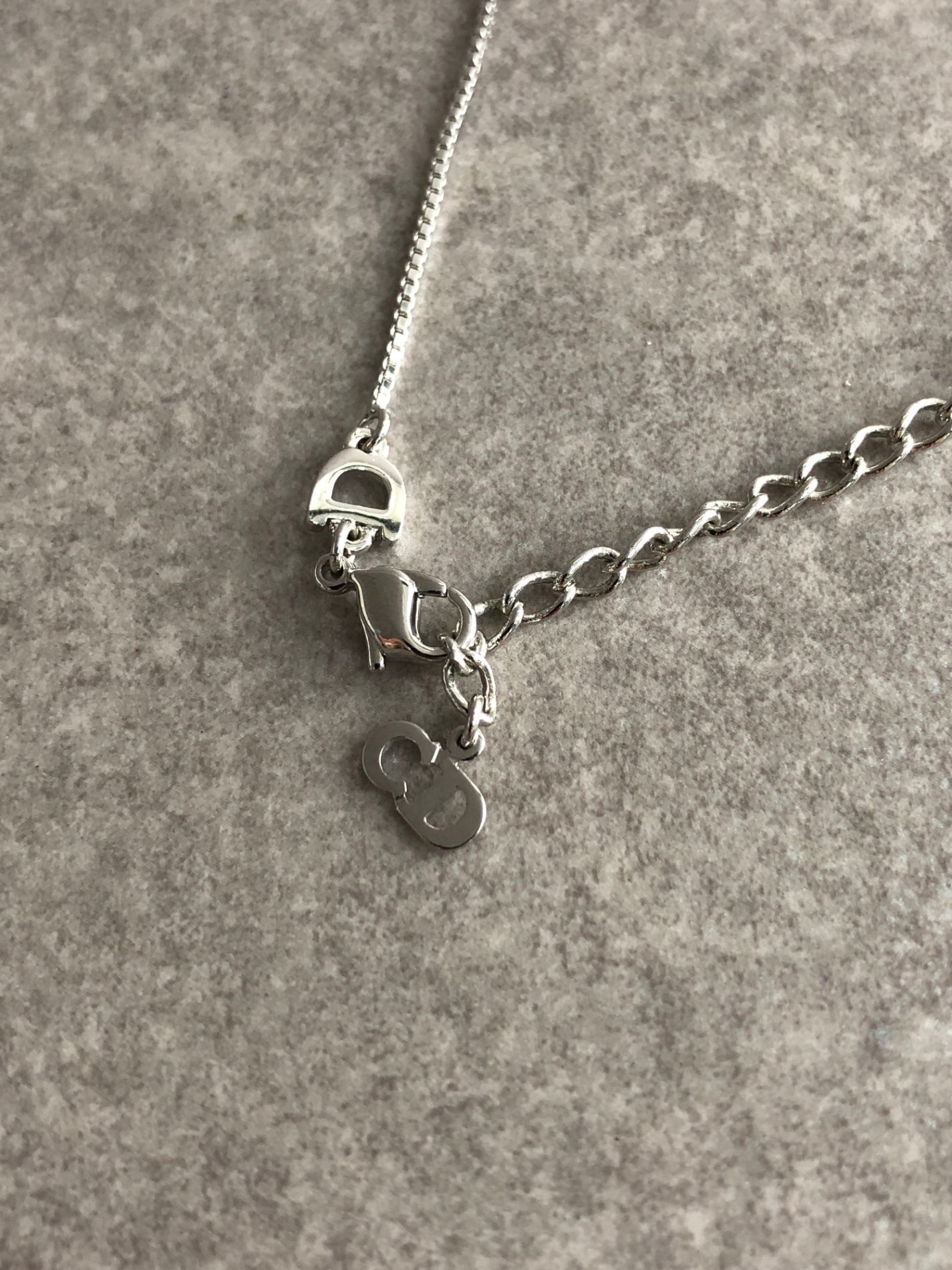 Christian Dior Cross Necklace Silver Vintage rxbzag