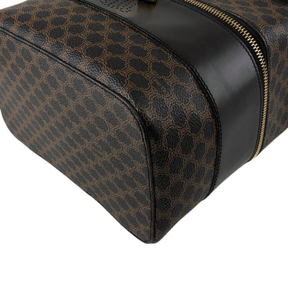 CELINE Macadam Triomphe Handbag Vanity bag Black Vintage utd2i7