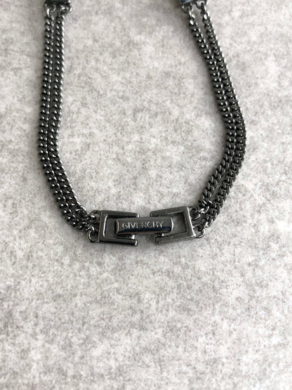 GIVENCHY Stone Bracelet Black Vintage zee4kb