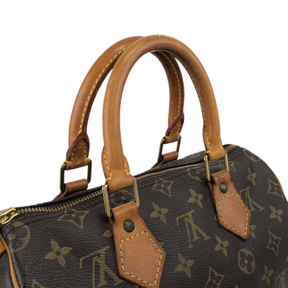 LOUIS VUITTON Monogram Small Boston bag Handbag Brown Vintage 765gwg